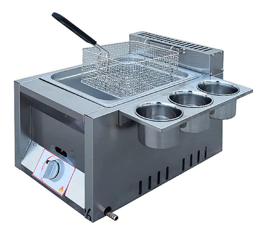 Friggitrice da cucina Friggitrice Commerciale Acciaio Inox Banco
