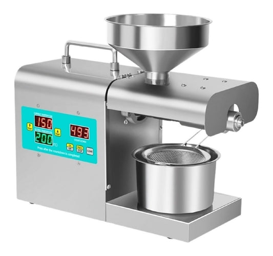Pressa elettrica per Olio Intelligente funzionamento automatico nero
