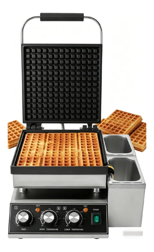 Apparecchio per uso domestico Macchina Professionale Elettrica Waffle, Piastra