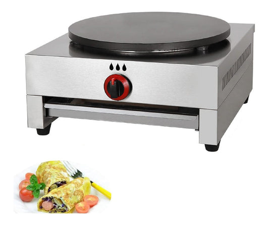 Macchina per Fare Crepe, Crepiera, in acciaio inox componenti lavabili argento