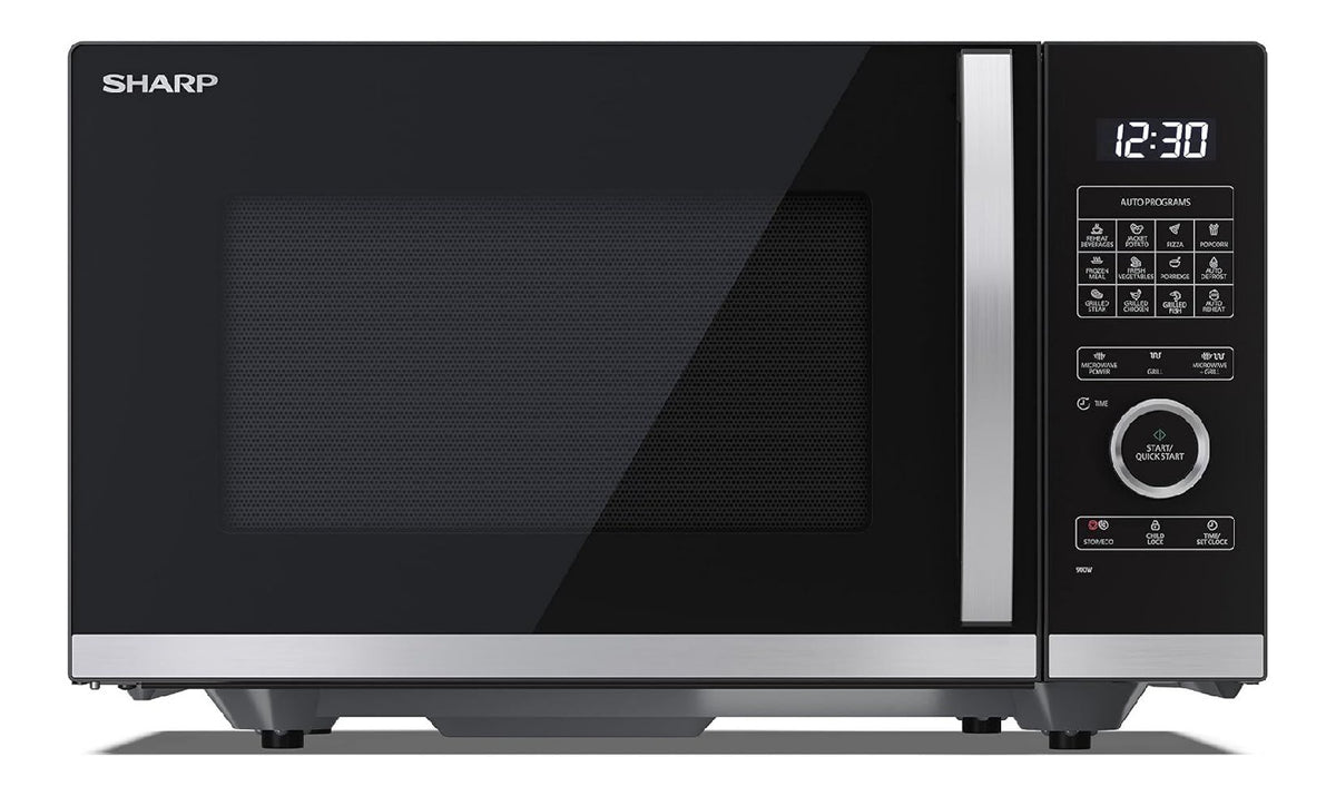 Digitale forno a microonde con comandi touch nero