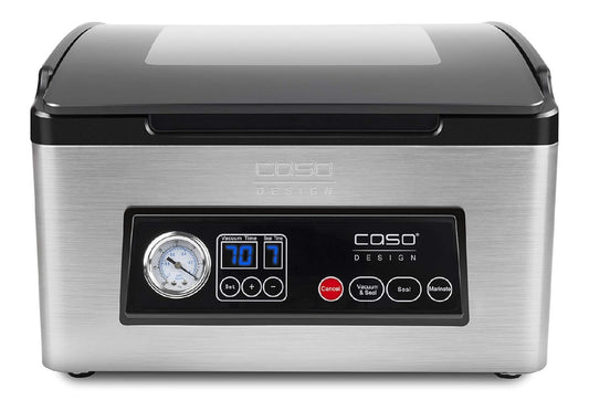 VacuChef Macchina sottovuoto professionale compatta digitale in acciaio inox nero