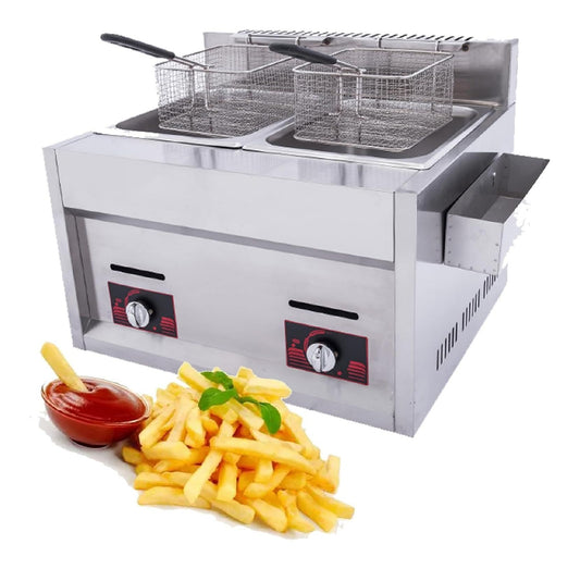 Friggitrice da cucina Friggitrice Professionale, friggitrice Commerciale Doppio