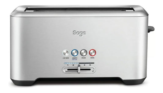 Funzionamento automatico tostapane elettrico in acciaio inox argento