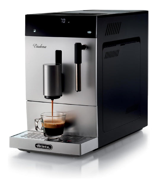 Funzionamento automatico macchina espresso argento