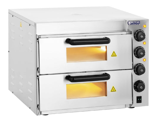 Con timer forno elettrico compatto in acciaio inox argento