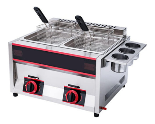Friggitrice da cucina Friggitrice gas, friggitrice professionale coperchio