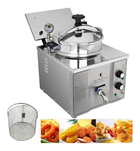 Friggitrice da cucina SenhE Friggitrice Pressione Elettrica Acciaio