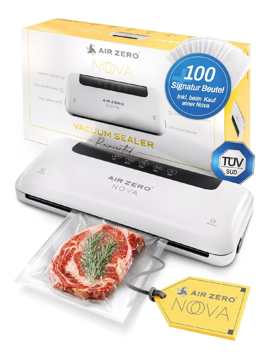 AIR Nova Set per sottovuoto con comandi touch nero