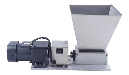 Mulino elettrico per cereali in acciaio inox con macinacaffe argento